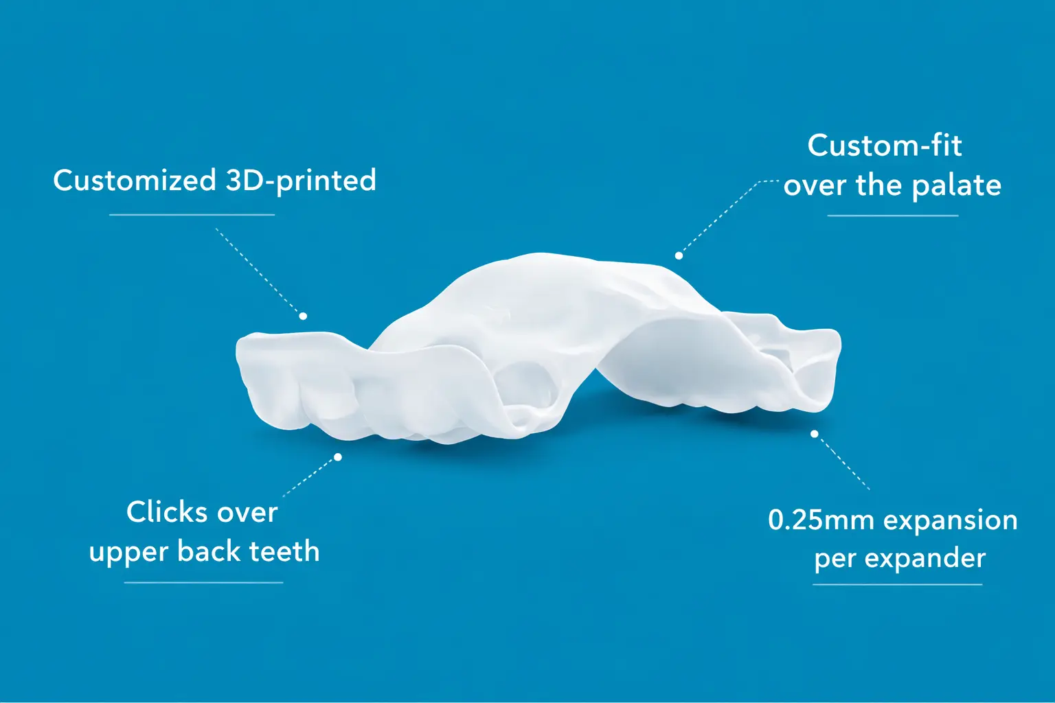 Child holding Invisalign Palatal Expander appliance